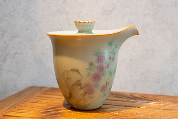 【永德堂－柏采窯】汝窯手繪釉上彩茶壺 汝窯|開片|生活|居家