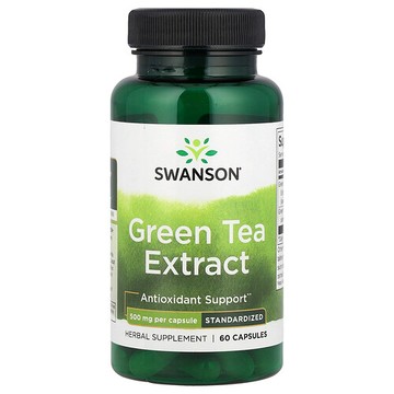 Swanson Vitamins, 綠茶提取物，500 毫克，60 粒膠囊