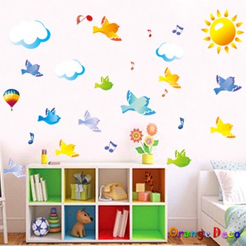 【橘果設計】晴天 壁貼 牆貼 壁紙 DIY組合裝飾佈置