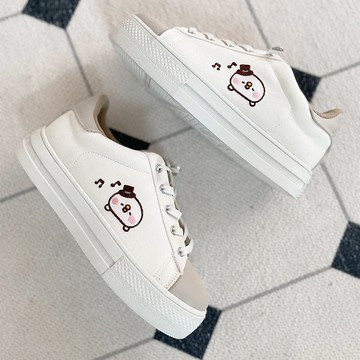 Paidal  x卡娜赫拉的小動物 高帽子P助免綁帶跳色厚底休閒鞋