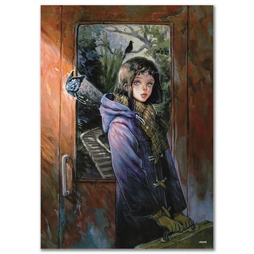 迷失 | NOMA | 韓國插畫 美術紙海報 A4 | 水彩、 ग्वाचे