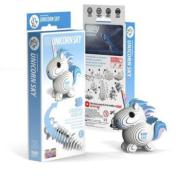 EUGY EUGY 3D立體紙拼圖 天空獨角獸款