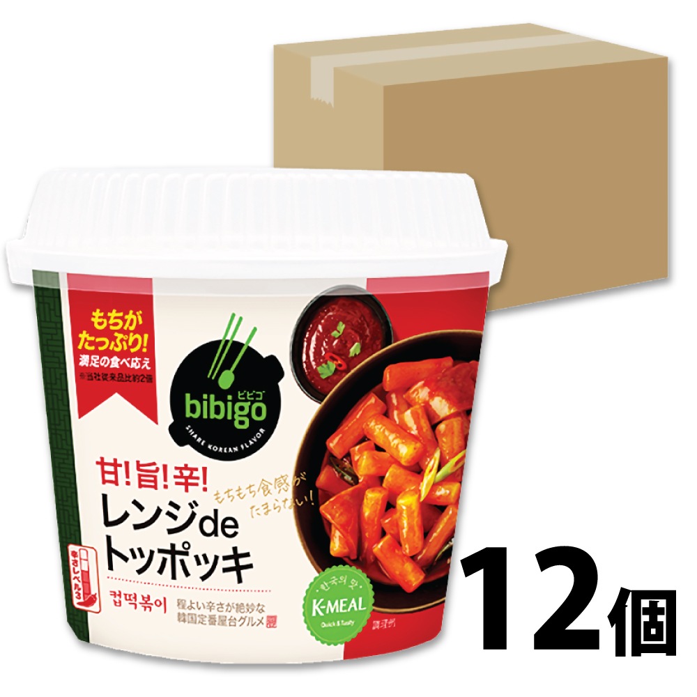 レンジdeトッポッキ 125g 12個 箱売り トッポギ カップ