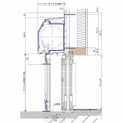 アルミサッシ YKK 土間用 後付けシャッター雨戸 先付タイプ W1815×H2481 （17624） 手動タイプ ガレージシャッター |  LINEブランドカタログ