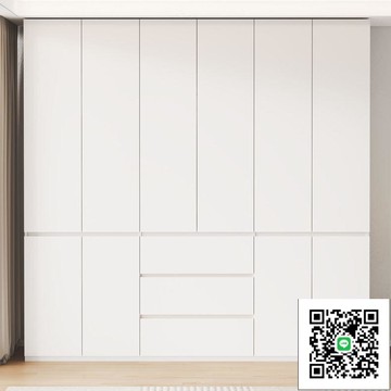 【免運】實木歐松板衣櫃 臥室收納櫃 家用對開門衣櫃 分段式大衣櫃 深60cm