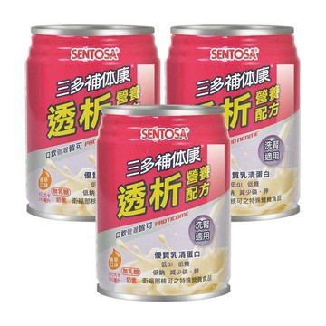 SENTOSA 補体康透析營養配方 240mlx24瓶/箱 (3箱) 奶素可食