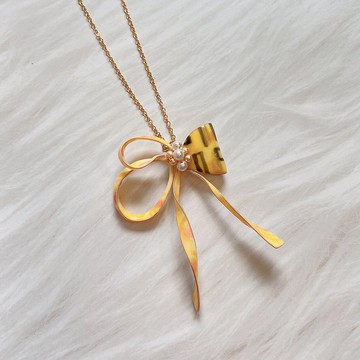 【AurorA百寶盒】B004─畫家繪畫系列─克林姆蝴蝶結─項鍊