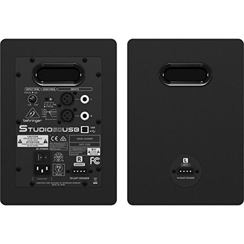 ベリンガー USB入力搭載 5インチ2-Wayパワードモニタースピーカー（2本セット） STUDIO 50USB