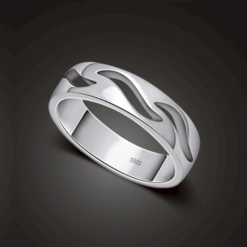 日韓S925純銀鏤空葉子戒指女ins潮男時尚個性情侶指環冷淡風禮物