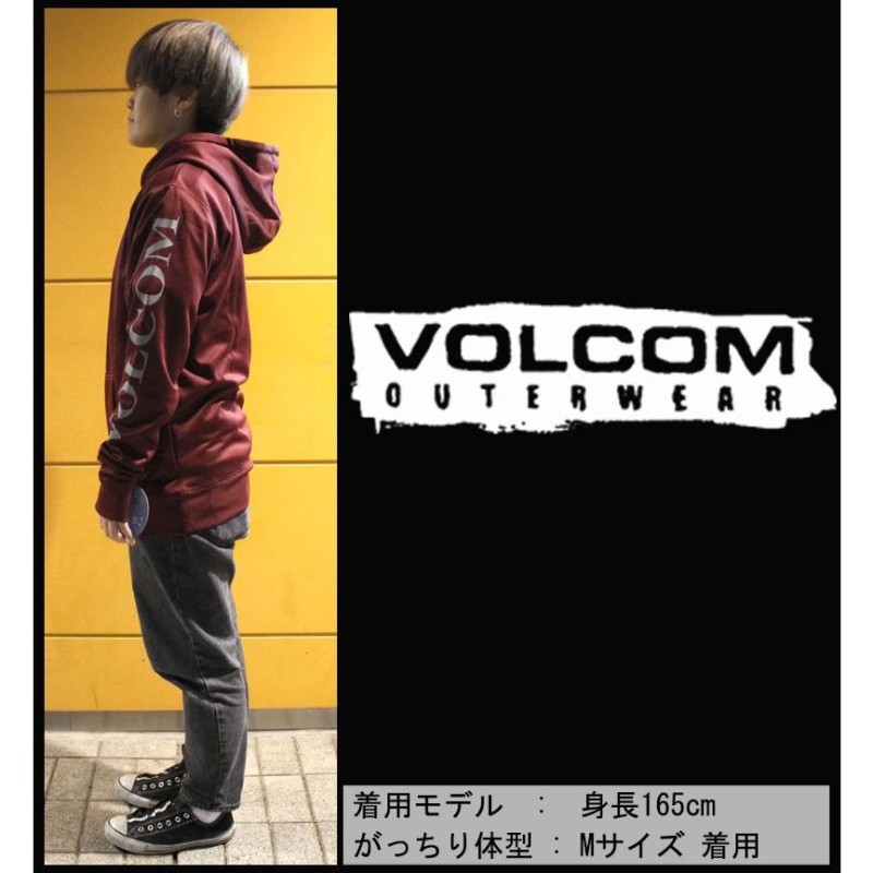 volcom 撥水パーカー br logo repellency po g24519jg