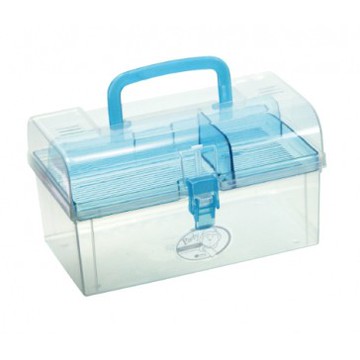 JUSKU 佳斯捷 糖果陽光收納箱/收納盒/置物盒/工具箱 藍色  22.4 x 13 x 12.5cm  1個