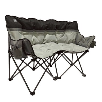 【良山泊】 沙發感 海灣雙人摺疊椅 ML-20572 承重單邊各113KG