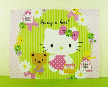 【震撼精品百貨】Hello Kitty 凱蒂貓 卡片-化妝粉 震撼日式精品百貨