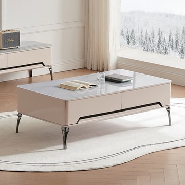 MUNA家居   Y36-130型4.3尺玻璃大茶几/抽屜緩衝   130X70X43cm