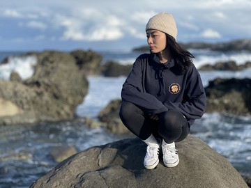 黃金水母刺繡好QQ #帽T #薄長袖-新上架