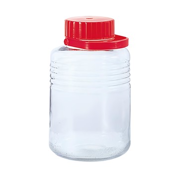 ADERIA 手提式玻璃瓶  8L  6個