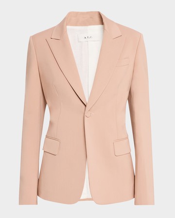 Brandon Single-Button Peak-Lapel Jacket