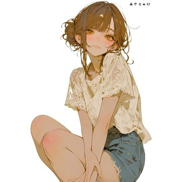 【8 月新作】07-139-0171 人物貼紙 簡約夏日女孩