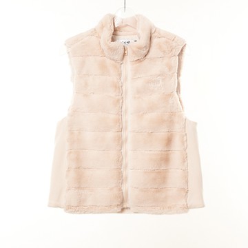 CLL巧玲瓏 好手感皮草小立領背心 3664112