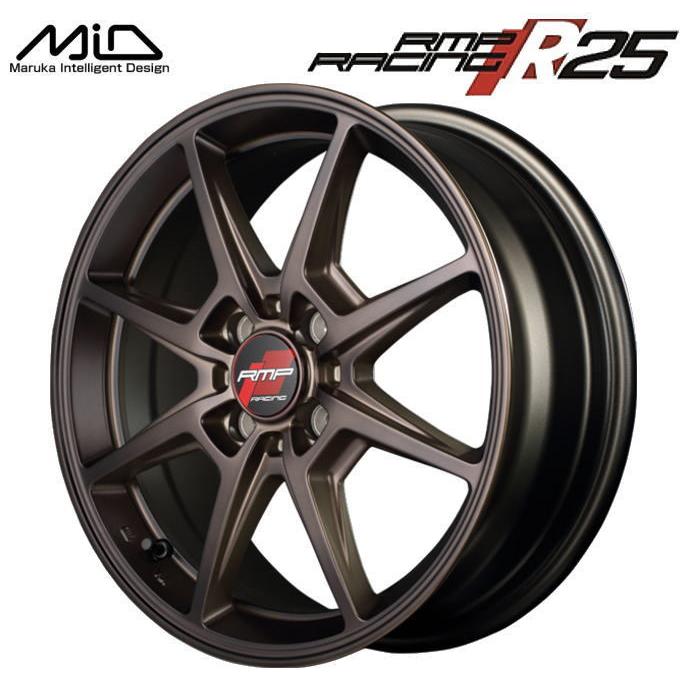 マルカサービス MID RMP RACING R25 15インチ 5J インセット45 4穴 PCD100 クラシカルブロンズ スポーク ホイール 4本 セット レーシング | LINEショッピング