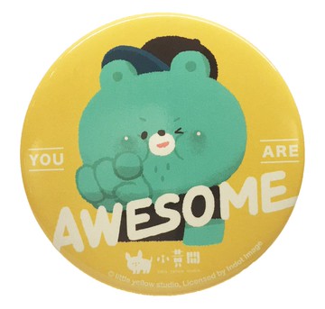 小黃間 - 插畫隨身小圓鏡