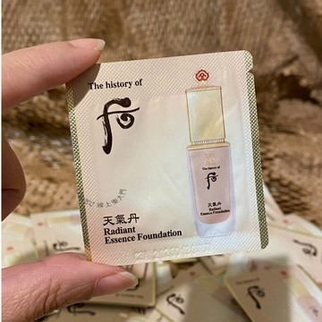 🐾花甲E姊🐾貨在台🐾WHOO 后 天氣丹華炫光澤精華粉底液1ml  小樣 試用包 粉底液 WHOO粉底液 韓國粉底液