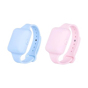 K.O. BAND 清淨抗菌防護手環 2入組  天空藍 + 粉紅  1組