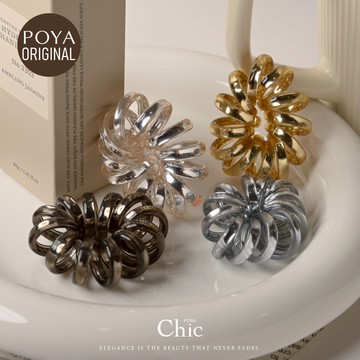 POYA CHIC電話線2入-寬版金屬-5cm-多款任選