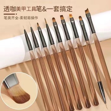 🎀秋冬新款🎀 日式美甲筆刷套裝光療筆拉線筆超細彩繪筆專業一整套美甲專用工具美甲筆 彩虹筆 油性筆 彩繪膠 柔繪筆 多色筆