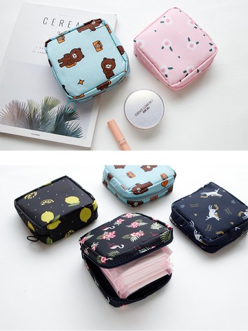 大容量衛生巾收納包 可愛便攜裝姨媽巾袋子放衛生棉m巾的月事小包