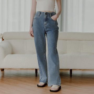 CC.DAILY-顯瘦牛仔寬褲(二色)-女【J2CO054】