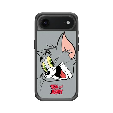 iPhone Air Mod NX -邊框背蓋組合 (相機按鈕) 黑 - 湯姆貓與傑利鼠 Tom and Jerry - 大臉湯姆貓