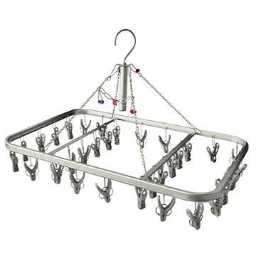 aisen 輕量型鋁製曬衣架 32夾  單一顏色  57 x 37 x 37cm