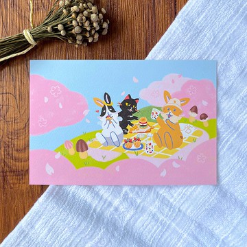 跟兔一起 | 明信片 | 共12款