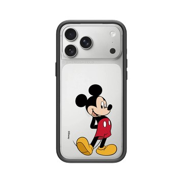 iPhone 17 Pro Max Mod NX -邊框背蓋組合 (相機按鈕) 黑 - 迪士尼-米奇 Mickey - 來！米奇站好