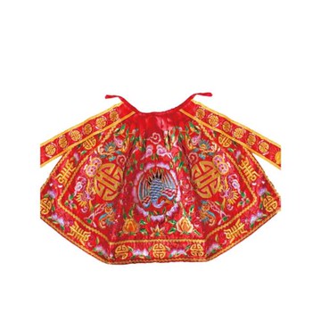 佛衣披風 錦緞雙層金絲刺繡土地公衣服仙鶴披衣 神像佛像裝飾用品