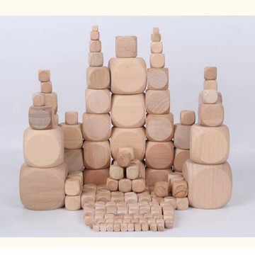 實木制骰子1-8cm 手工材料DIY大號空白色子 手繪訂制創意圓角篩子