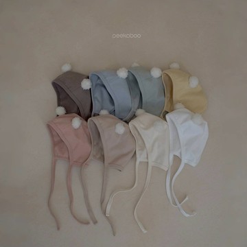 peekaboo 咚咚絨球嬰兒帽子【現貨+預購】新生兒帽子 嬰兒帽子 寶寶帽子 女寶 男寶 嬰兒衣服 韓國童裝