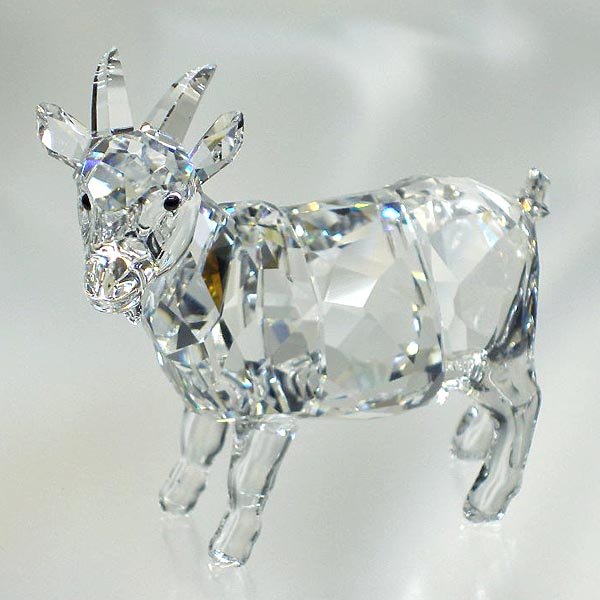 SWAROVSKI/クリスタル製オブジェ 山ヤギ