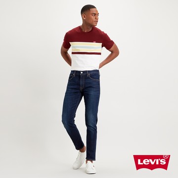 Levis 男款 上寬下窄 512低腰修身窄管牛仔褲 / 精工深藍刷白水洗 / 彈性布料  熱賣單品