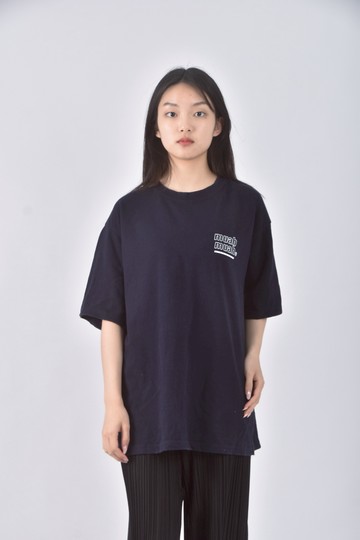 (XL) muahmuah質感棉質藍色短袖上衣