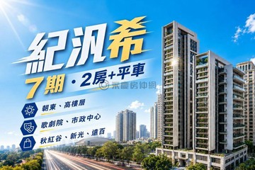 紀汎希｜七期｜高樓層視野戶兩房兩衛｜B3車位｜台中市西屯區市政北七路
