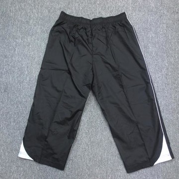 外貿男士大碼夏季運動休閑褲直筒寬松緊腰舒適透氣速干馬褲七分褲