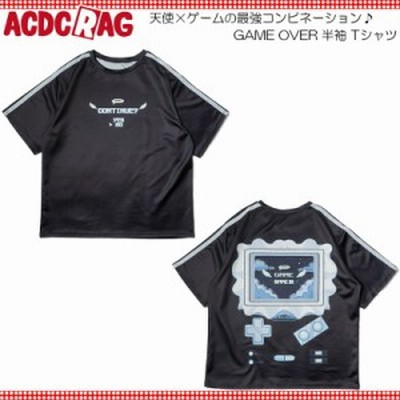 楽天市場】ACDCRAG GAME OVER Tシャツ ジャージ 半袖 原宿 原宿