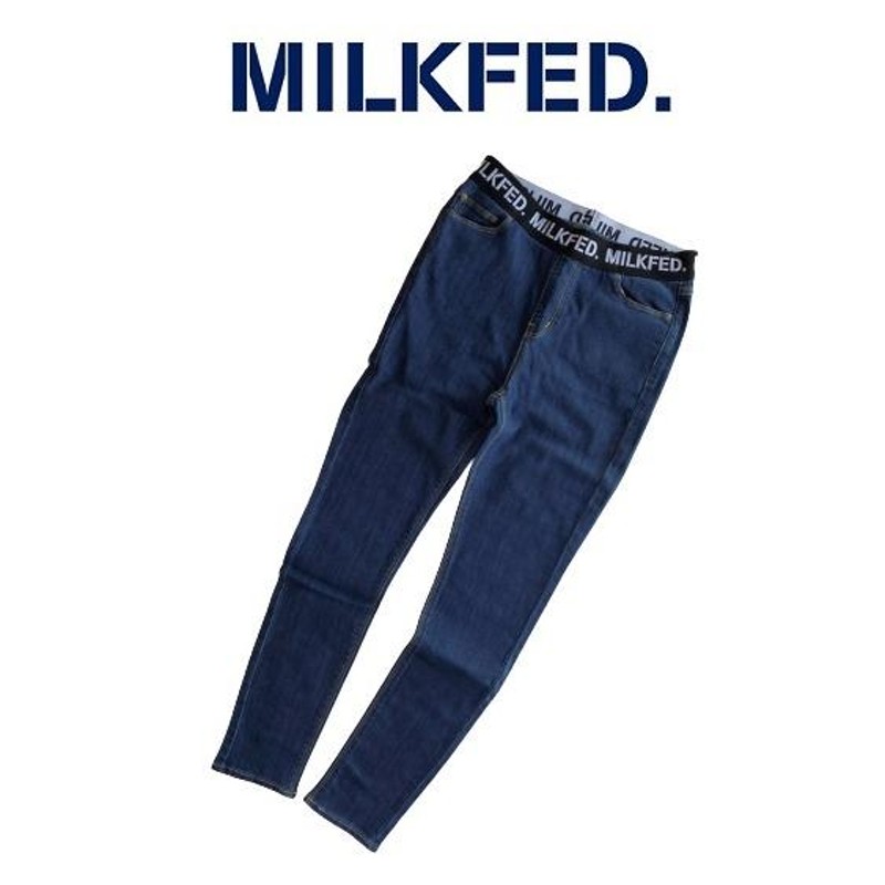 MILKFED デニム レギパン ミルクフェド DENIM LEGGINGS デニムレギンス パンツ 楽ちん スキニー 0319603 レギンス  ストレッチ | LINEブランドカタログ