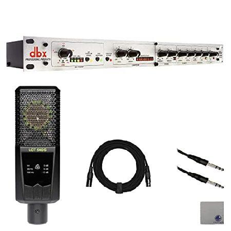 dbx 286s Microphone Preamp Channel Strip with Lewitt LCT-550-SUBZERO True Condenser Microphone, XLR Cable, 4" to 4" TRS Cable and StreamEye Polish