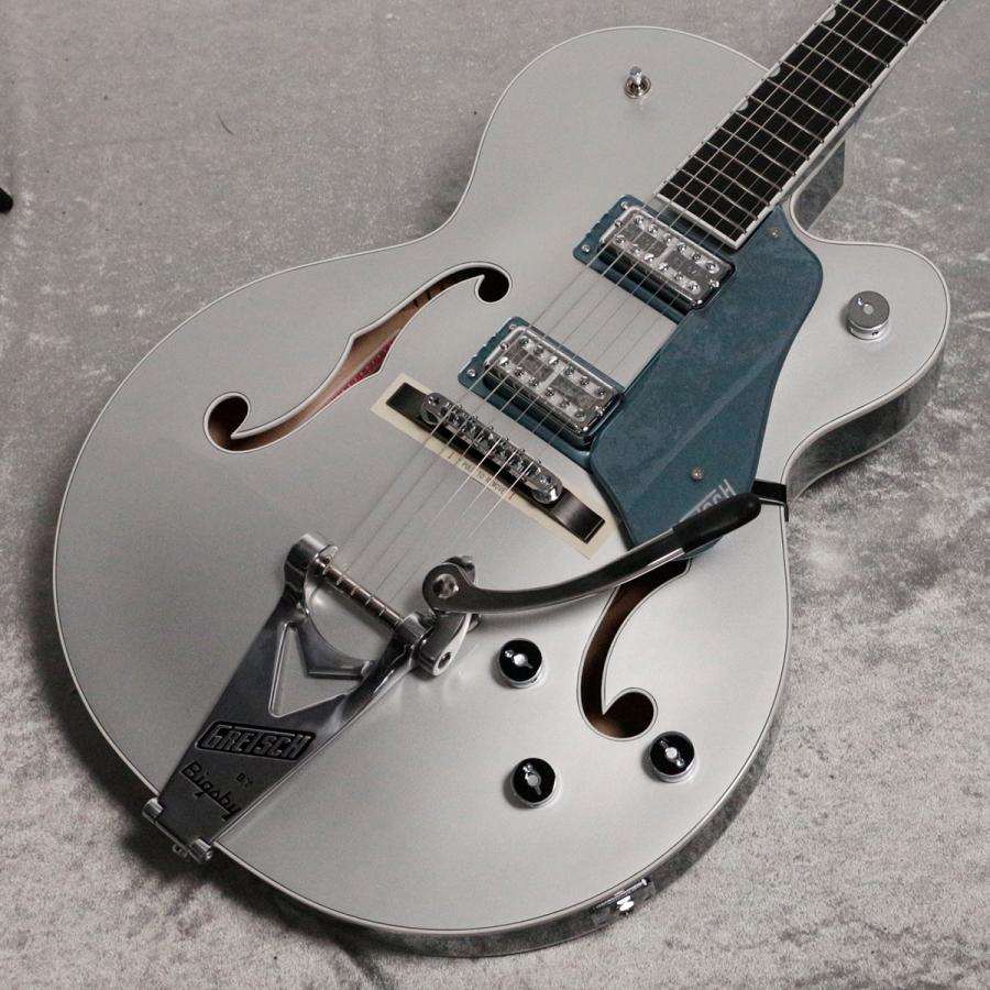 Gretsch   G6118T-140 LTD 140th Anniversary with String-Thru Bigsby Ebony Fingerboard Two-Tone Pure Platinum Stone Platinum(新宿店)