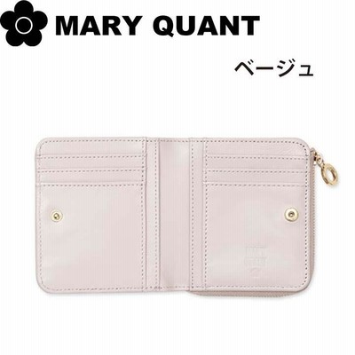 公式】【キルトフォームデイジーウォレット】マリークワント MARY QUANT マリークヮント マリクワ デイジー コンパクト 財布 二つ折り  二つ折り財布 ウォレット ベージュ シンプル おしゃれ 可愛い 女性 10代 20代 30代 誕生日 記念日 卒業祝い 入学祝 クリスマス 