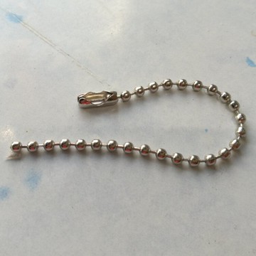 1條金屬珠鏈長10cm連骨扣2.4mm規格