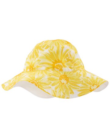 Toddler Reversible Sunflower Sun Hat